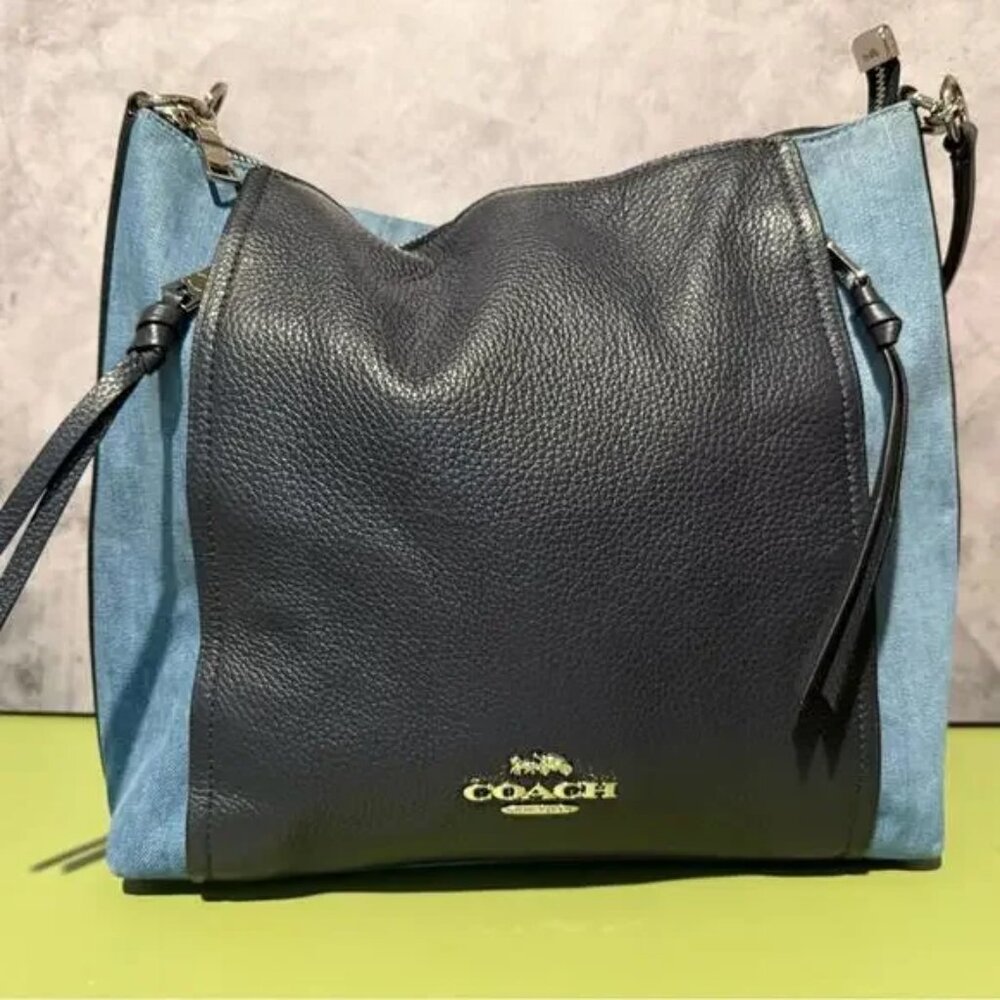 Coach Marlon Hobo Denim 2020 - EUC - Picture 2 of 9